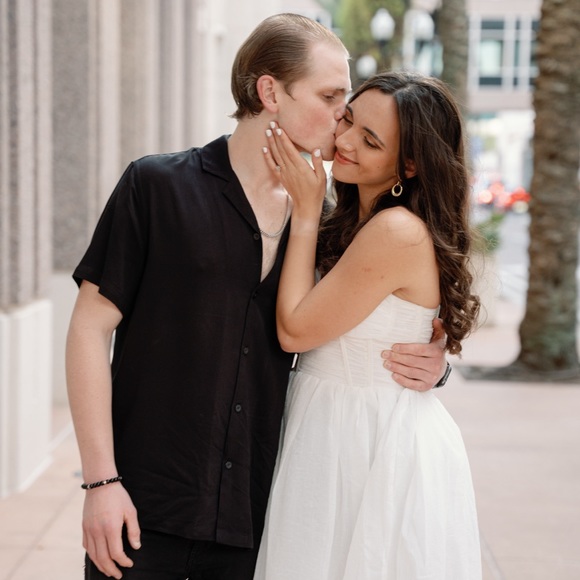 Lulus Sweetie White Strapless Bustier Midi Dress - Size Small- New - Picture 6 of 7